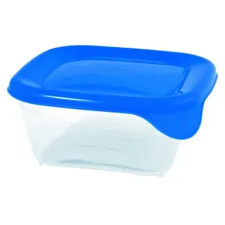 CURVER FRESH & GO Frischhaltedose , Vorratsdosen aus Kunststoff, Fassungsvermögen: 0,25 Liter, Maße: 10,5 x 10,5 x 4,4 cm