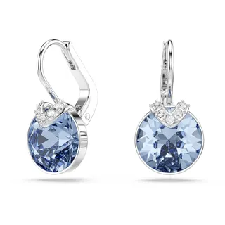 Swarovski Ohrhänger Bella V Drop Rhodiniert Blau 1,9 x 1 cm