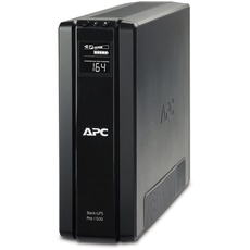 APC Back UPS PRO USV 1500VA Leistung - BR1500G-GR - inkl. 150.000 Euro Geräteschutzversicherung (6-Schuko Ausgänge, Stromsparfunktion, Multifunktionsdisplay)