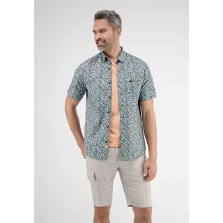 Lerros Kurzarmhemd floral Tinted Aqua S