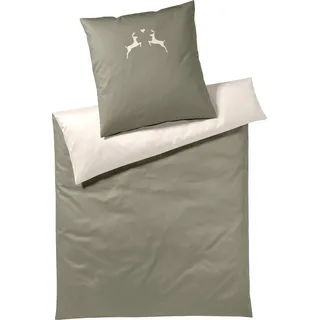 ELEGANTE Bettwäsche Flanell Alpenchic Hirsche, Baumwolle, 2 teilig