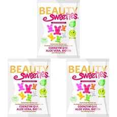 BeautySweeties Zuckerfreie Häschen – Fruchtig-süße, zuckerfreie & vegane Fruchtgummi-Häschen mit leckerem Fruchtschaum – Praktisch im 125 g Beutel (Packung mit 3)