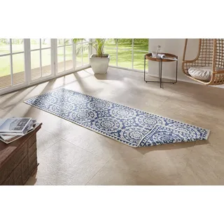 HANSE HOME Jardin Wendeteppich 80 x 250 cm Beige/Blau