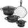 Xanten Topf-Set 4-tlg. Fleischtopf Ø 16 cm + Fleischtopf Ø 26 cm + Bratentopf Ø 24 cm + Pfanne Ø 28 cm
