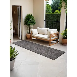 HANSE HOME Kona Wendeteppich 80 x 250 cm Schwarz/Weiß