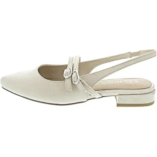 Marco Tozzi Damen Pumps weiches Feel Me Fußbett weiches Innenfutter Vegan Vegan, beige (LT.TAN), 41 EU