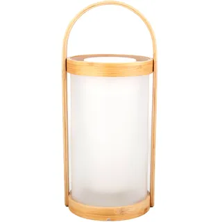 Inspire Cardea USB Wiederaufladbare Bambus-Zeltlampe LED-Stimmungslicht - 2W - 150LM - 4000K - 32 x 14 cm - Weiß