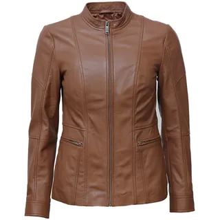 JCC Bikerjacke »Lederjacke 31023628«, braun