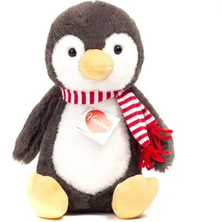 Teddy Hermann Pinguin Pancho mit Schal 23 cm Plüschpinguin - Braun