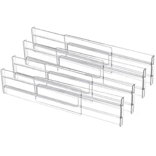 Transparenz-Kofferraum-Organizer - Kunststoff-Fach - 27,5-52 cm - Reißfähiger - Kleidung/Küchenzubehör - Transparent