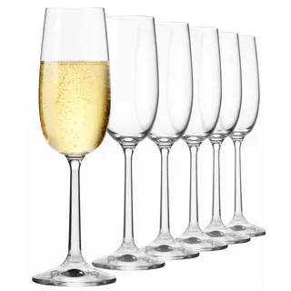KIAPPO Sektgläser Set PURE 170 ml - Elegante Champagnergläser aus Klarglas - Hochwertig & stilvoll - Ideal für Schaumwein, Hochzeiten & Geschenke - Spülmaschinengeeignet