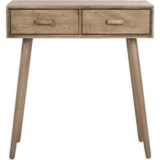 Safavieh Alfred Konsolentisch mit 2 Schubladen, Holz, Braun,35 X 71 X 78.23 cm