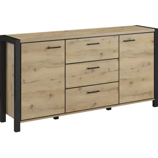 Home Affaire Sideboard Aktiv 180 x 91 x 41 cm Braun / Beige