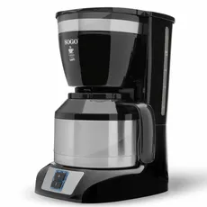 SOGO Kaffeemaschine für 10 Tassen 800 Watt 1 Liter Kaffee ss-5660 schwarz/silber