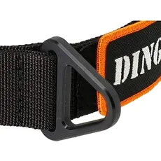 Dingo Gear Hundehalsband mit COBRA Schnalle und Griff, Farbe Schwarz, Band Breite 4 cm Länge 49-59 cm S04027