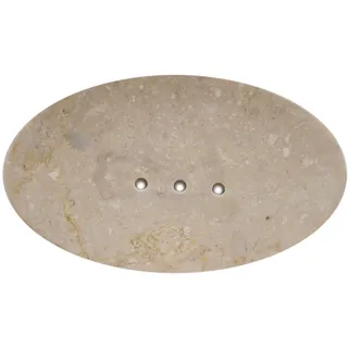 ART-CRAFT Marmor Seifenschale Seifenhalter Seifenablage aus Naturmarmor Oval für Badezimmer Dusche Küche Waschbecken
