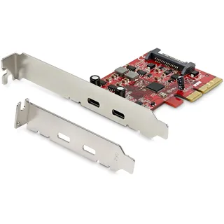 Startech .com 2-Port USB C PCIe Karte, nur Daten (PEXUSB312C3) | USB-C 3.1 Gen 2 Port 10Gbit/s