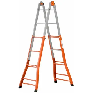 Gierre A0040 4+4 Trittleiter - Orange / Grey - One Size