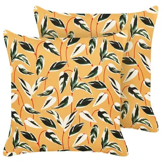 Beliani Gartenkissen Taggia 45 x 45 cm Mehrfarbig