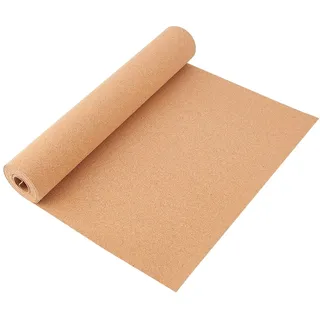 BENECREAT 40x350cm Korkplattenrolle, 1mm Dickes Rechteckiges Naturkorkstück Korkplattenrolle Für Pinnwände, Wanddekorationen, DIY Handwerk