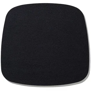 Hey-Sign Sitzauflage Eames Armchair schwarz, Designer Bernadette Ehmanns, 0.5x37x35 cm