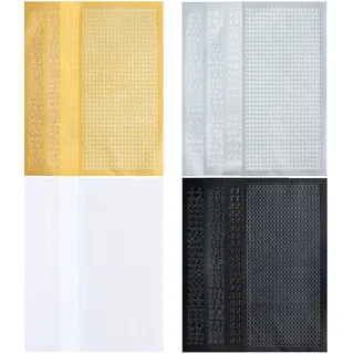 16 Wachsbuchstaben Kerzen Aufkleber Wachszahlen Kommunionkerze Set | Verzieren Gold Silber Weiß Schwarz, Wachs Zahlen Selbst Gestalten Taufkerze, Kirchenkerze Basteln Deko Set Trauer