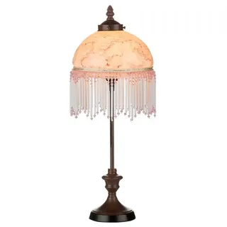 Casa Padrino Barockstil Tischleuchte Mehrfarbig Ø 20 x H. 52 cm - Barock & Jugendstil Möbel