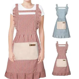 Schürzen mit Taschen – 2 Stück – Damen-Küchenschürzen – Kochschürze – Kochschürzen – Küchenschürze – Schürze für Töpferarbeiten – Arbeitskleidung – Basteln – Barkeeper-Schürzen – Schürzen für Tischler – Grillschürzen – Verstellbare Träger – Baumwoll-Leinen-Mischgewebe