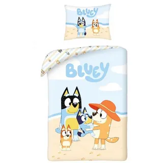 Halantex Bluey am Strand Mehrfarbig 140 x 200 cm + 70 x 90 cm