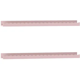 [en.casa] Wandregal 2 tlg. 10 x 5 x 60 cm Rosa