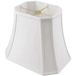 Royal Designs Eck-Lampenschirm, rechteckig, Weiß, 17,8 x 25,4 cm
