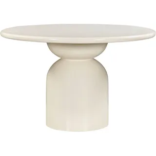 Mid.you Esstisch , Weiß , Holz , Mangoholz , vollmassiv , Holz , rund , rund , 120x76x120 cm , gastro- und objekttauglich , Esszimmer, Esstische, Esstische rund