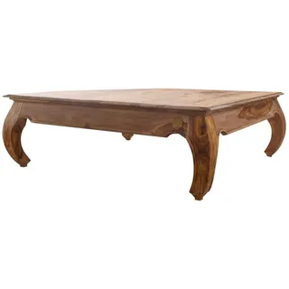MASSIVMOEBEL24.DE Couchtisch Sheesham 120x120x40 braun lackiert OPIUM #633 - Braun