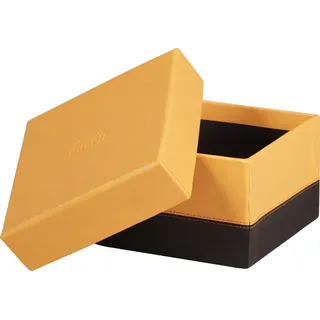 RHODIA Aufbewahrungsboxen-Set aus Kunstleder schwarz - Schwarz