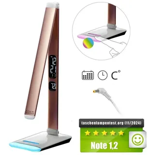 EAXUS Tischlampe Kupferfarben