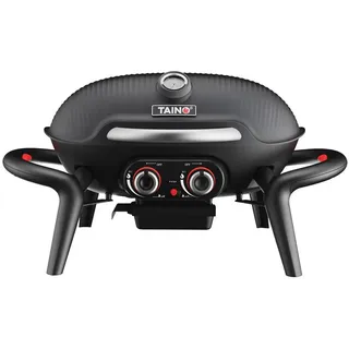 Taino Tischgrill Kenai schwarz , Metall , Oval , 73x38x50 cm , Grills, Gasgriller