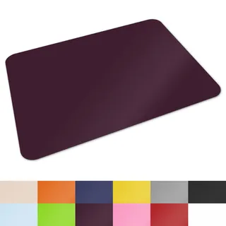Schreibtischunterlage von Office Marshal® | hochwertige Tischauflage für Büro und Schule | abwischbar | rutschfest | 65x50 cm | lila