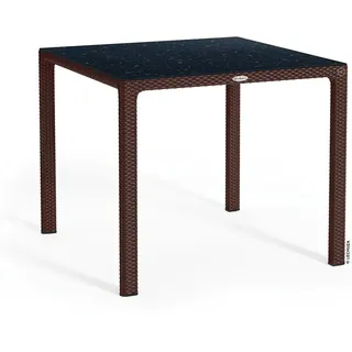 Esstisch mit HPL-Platte Mokka 90 x 90 cm