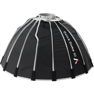 Aputure Quick Dome 60 runde Bowens-Halterung, 61 cm Softbox | Tragetasche, Lichtsteuerungsgitter, Entriegelungsdesign
