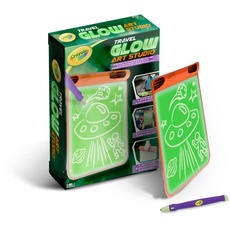 Crayola - Travel Glow Art Studio, Leuchttafel, Spiel und Geschenk für Kinder, ab 6 Jahren, 04-2506