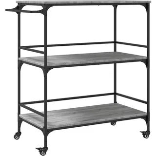 vidaXL Küchenwagen Grau Sonoma 100,5x50x105 cm Holzwerkstoff - Grau