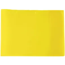 HERMA 19619 Heftumschläge A5 Quer Transparent Gelb, 10 Stück, Hefthüllen aus strapazierfähiger, abwischbarer & extra dicker Polypropylen-Folie, durchsichtige Heftschoner Set für Schulhefte, farbig