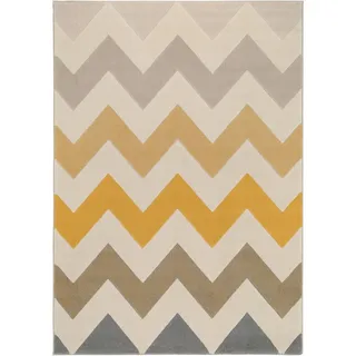 benuta Pop Teppich Dessert Gelb 120x170 cm , Textil , Grafikmuster , Rechteckig , 120x170 cm , Oeko-Tex® Standard 100 , wasserabweisend , Teppiche und Böden, Teppiche