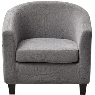 Meigeh Sesselbezug Stretch Sesselschoner 2 Stück Sesselhusse Stretch Sesselüberwurf für Tullsta Stuhl Cocktailsessel Schonbezüge Dunkelgrau