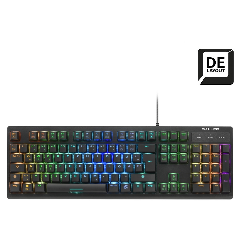 Bild von Skiller SGK30 Tastatur Gaming USB, QWERTZ Deutsch Schwarz