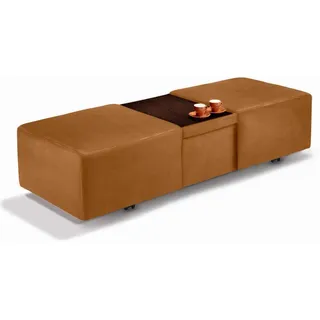 W.Schillig Hocker »taboo« ausziehbar, inklusive Zwischenablage, gelb