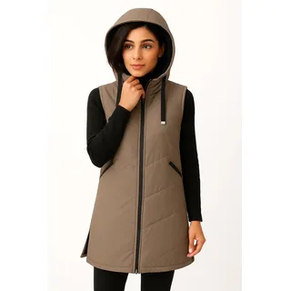 LPO Steppweste "Mascho" Wendeweste, taupe gray