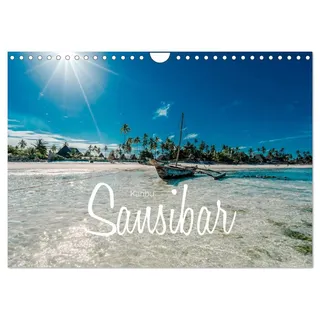 Calvendo Karibu Sansibar (Wandkalender 2026 DIN A4 quer), CALVENDO Monatskalender: Fotografische Eindrücke der Trauminsel Sansibar (CALVENDO Natur)