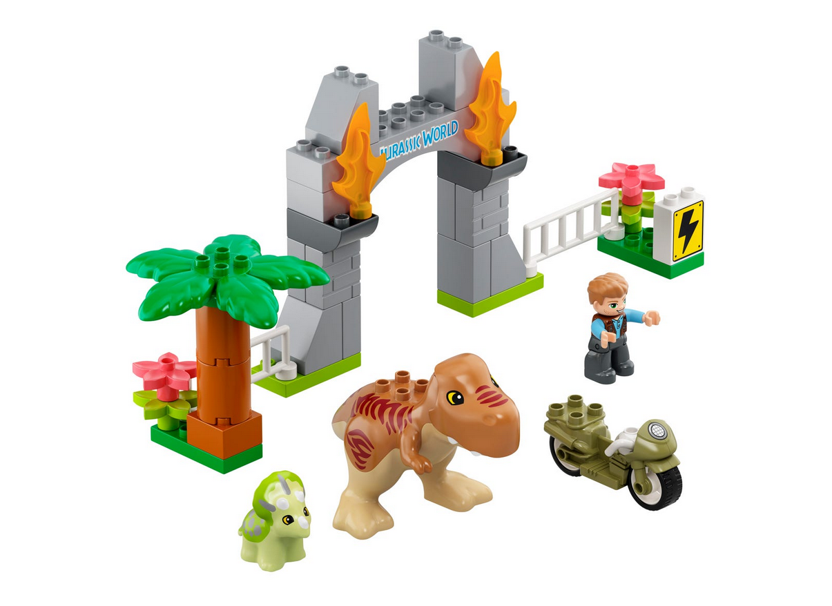 Bild von Duplo Ausbruch des T. rex und Triceratops 10939