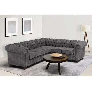 Home Affaire »Chesterfield Ecksofa, auch in Leder L-Form« hochwertige Knopfheftung, langer Schenkel links oder rechts wählbar,